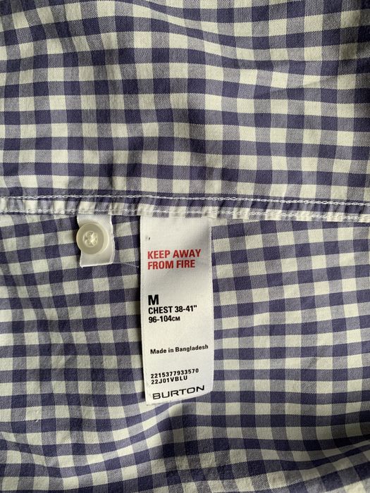 Чоловіча сорочка в клітинку Burton