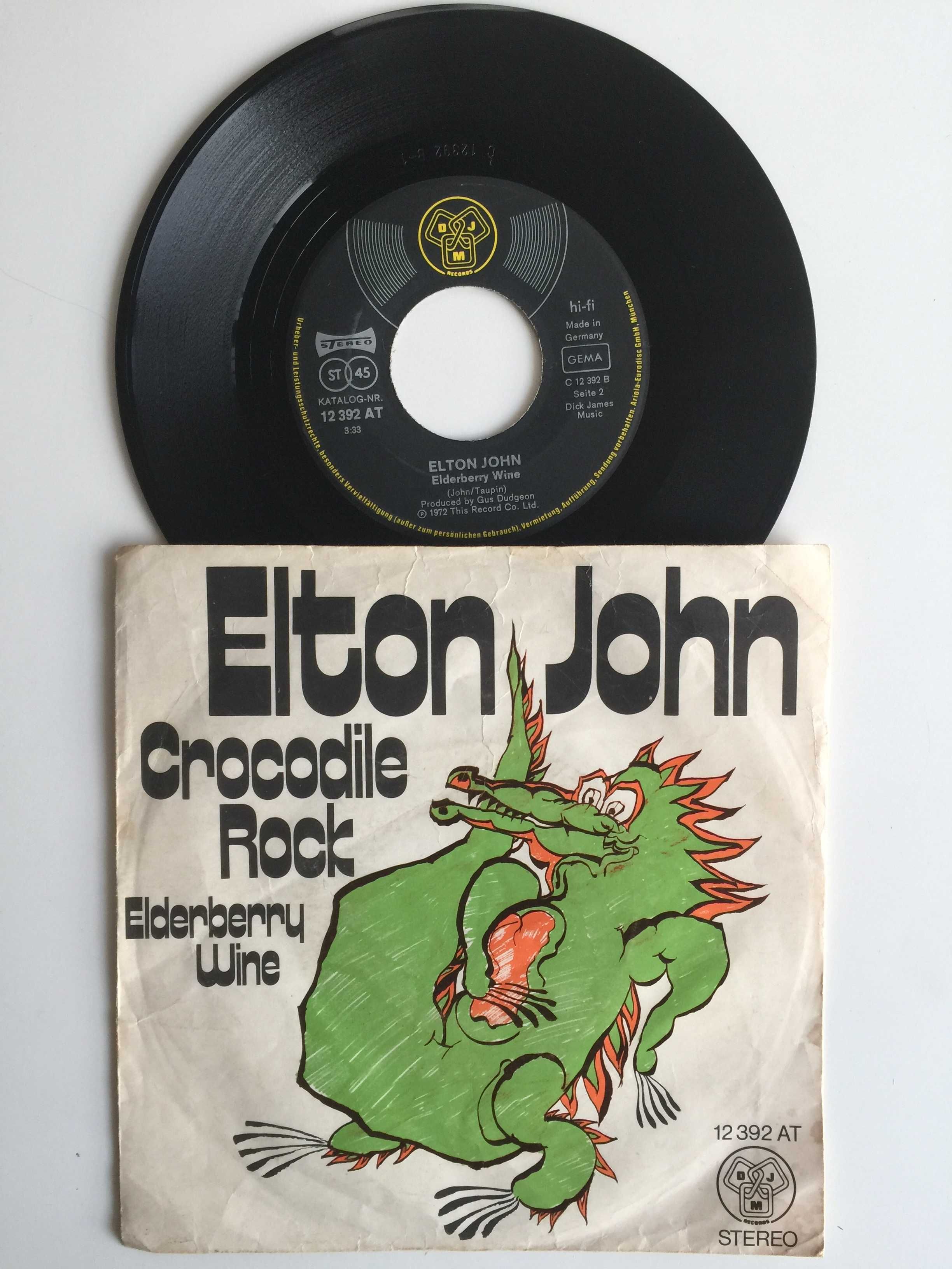 Elton JOHN Crocodile Rock/Elderberry Wine 1972 Germany WINYL