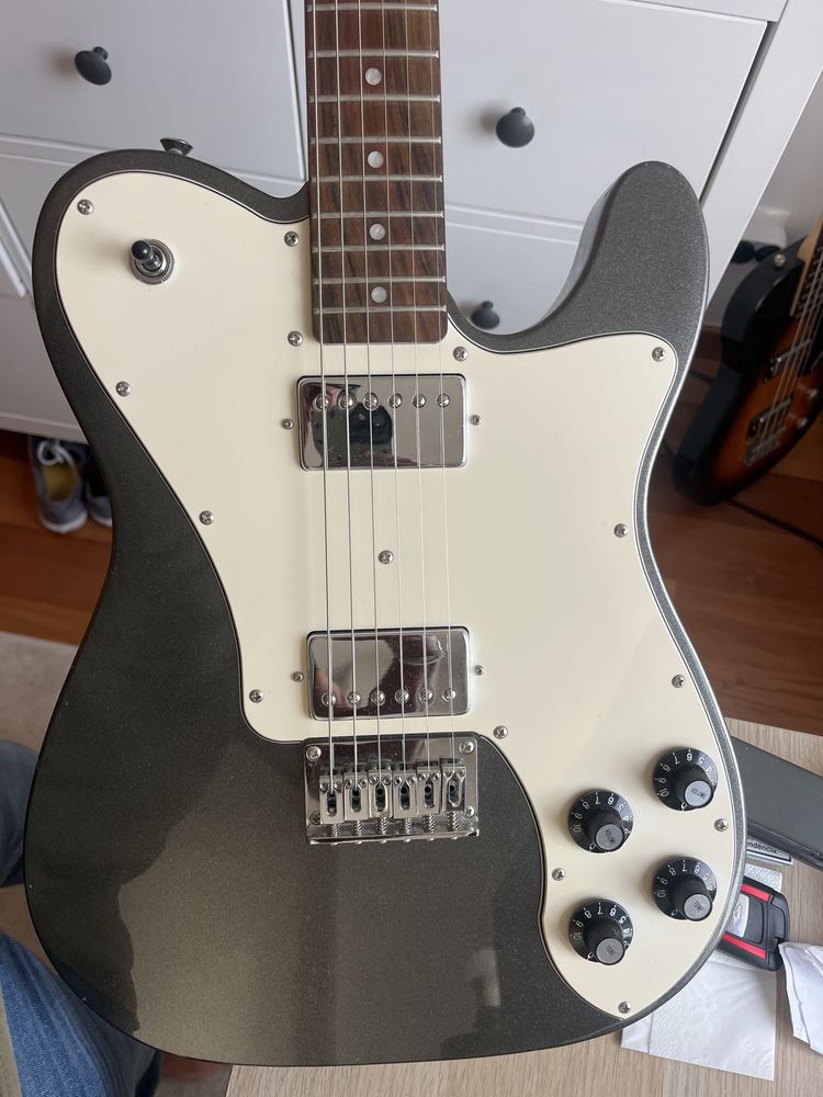 Fender Squier Telecaster Affinity Deluxe LRL Charcoal Frost Metallic