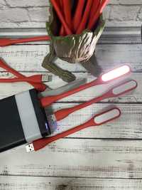 Лед лампа юсб працює від павербанка ноутбука led lamp usb червона
