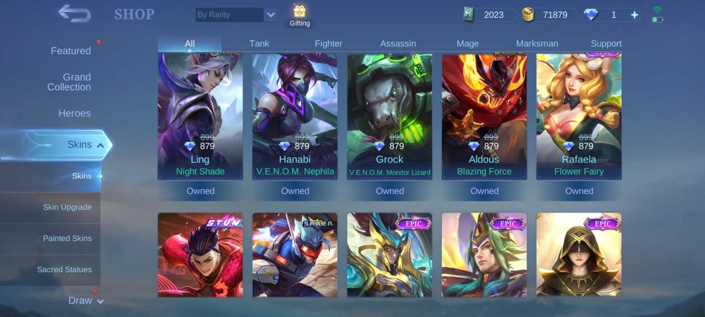 Аккаунт Mobile Legends