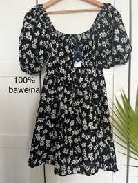 Przepiękna sukienka Polo Ralph Lauren 100% bawełna kwiaty L