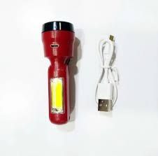 Mini Latarka Kieszonkowa Led Usb + Światło Uv