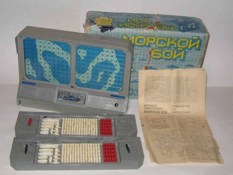 Игра  Морской бой электронная игрушка про-во СССР