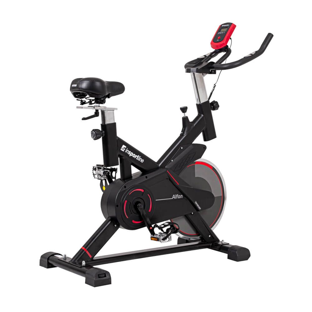 Rower treningowy spinningowy inSPORTline Alfan Kolor Czarno-czerwony