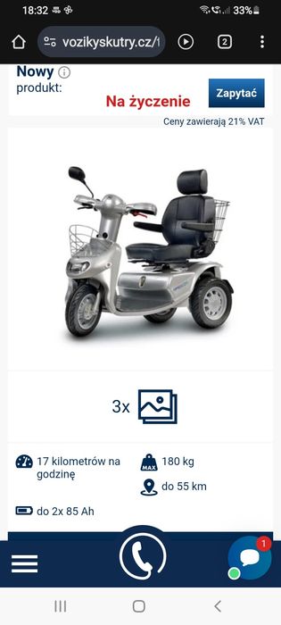 Wózek, skuter elektryczny AFIKIM BREEZE 3