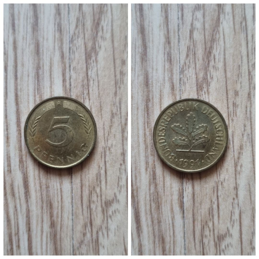 Stare i aktualne kolekcjonerskie monety  quarter dollar pfenning kuna