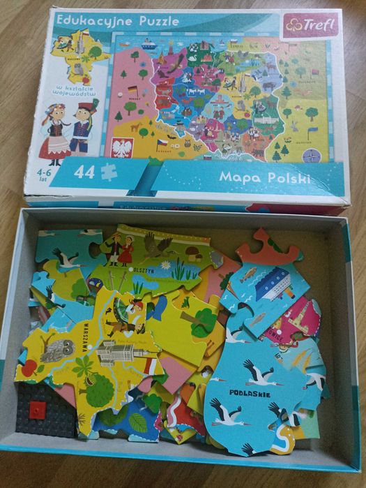 Edukacyjne Puzzle Mapa Polski