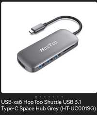 USB-хаб HooToo Shuttle USB 3.1 Type-C Space Hub Grey (HT-UC001SG)