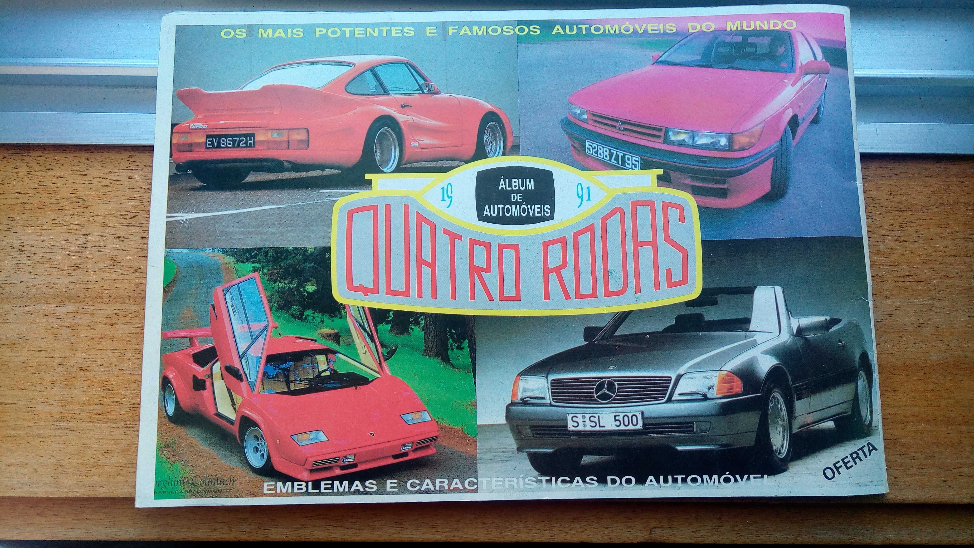 Colecção de cromos Album de Automóveis de 1991