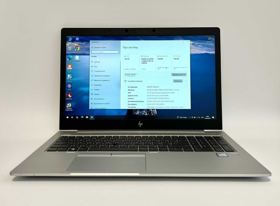 Б/У Ноутбук HP EliteBook 850 G6 15.6"/i7-8665U/16GB/SSD 256GB/гарантія