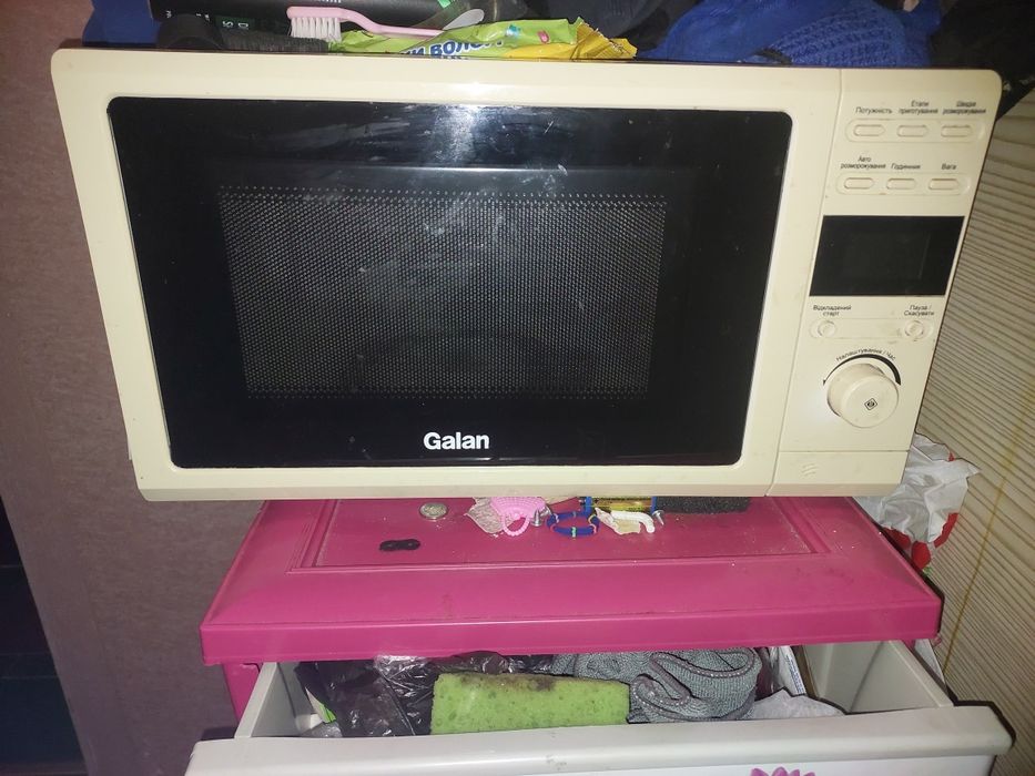 Микроволновка в рабочем состоянии