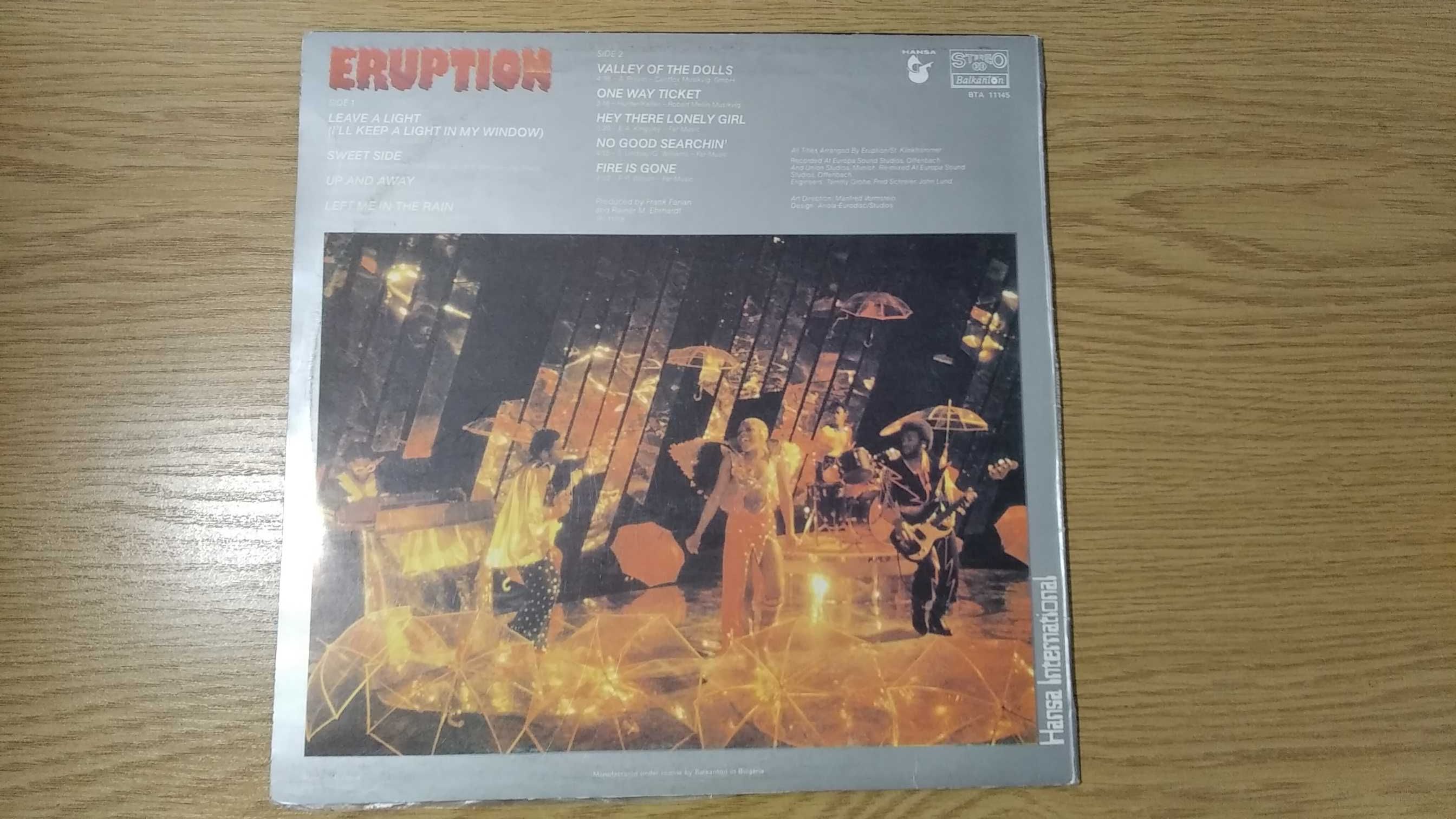Sama okładka płyty winylowej Eruption Leave a light (BRAK płyty!)