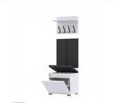 Dwa panele tapicerowane czarne 25x60