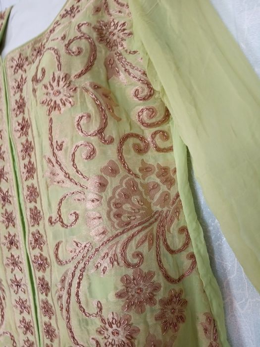 Шелковая вышитая галабея восточное платье костюм восточной красавицы