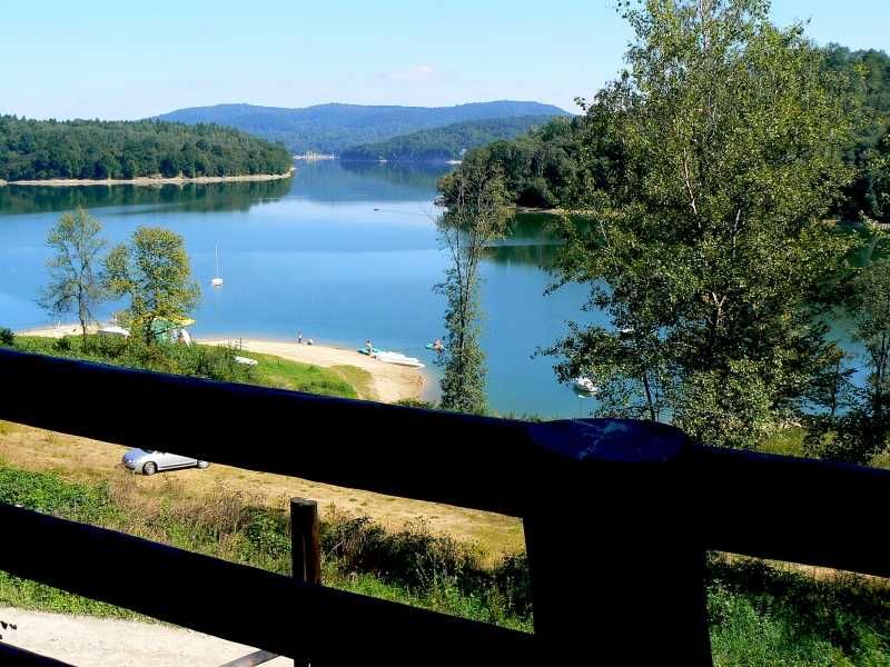 domek letniskowy nad jeziorem, Bieszczady