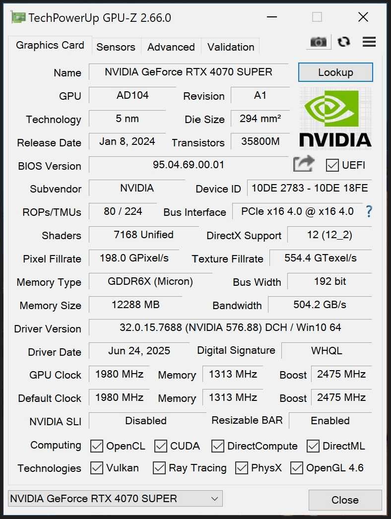 Karta graficzna NVIDIA RTX 4070 Super Founders Edition