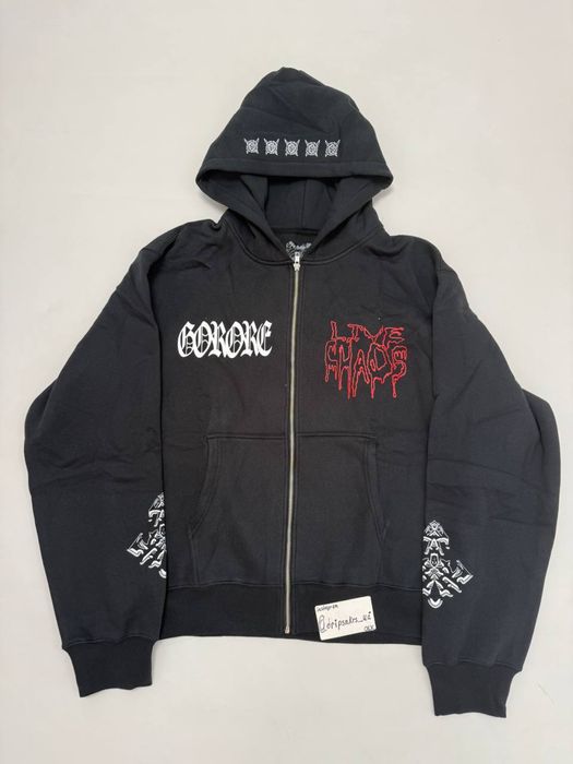 зип худи Ken Carson Agreat Chaos Zip up balenciaga vetements rick