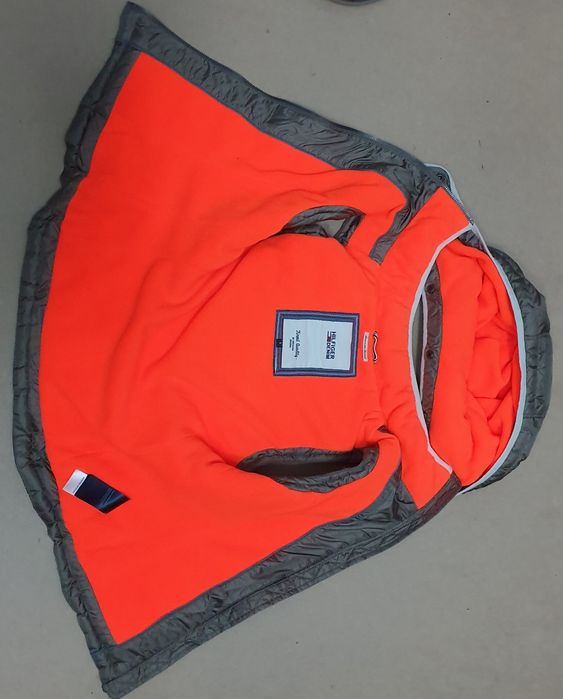 TOMMY HILFIGER roz. S damska kamizelka ocieplacz puchowy z kapturem