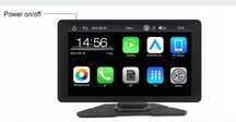 Podofo 9 ''z ekranem dotykowym Monitor samochodowy Carplay Android