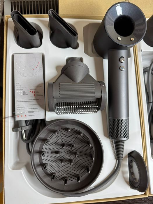 Фен для волосся з 5 насадками (Дифузор, Насадка щітка для пригладження