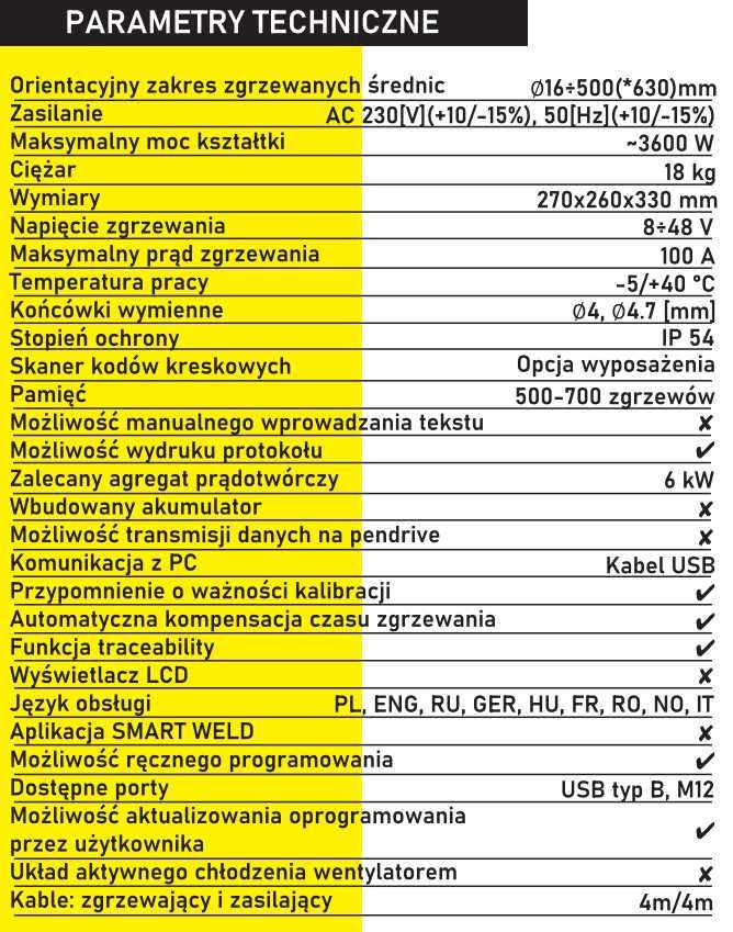 Zgrzewarka elektrooporowa ZEEN-3000 NOWATECH MAX fi500-630