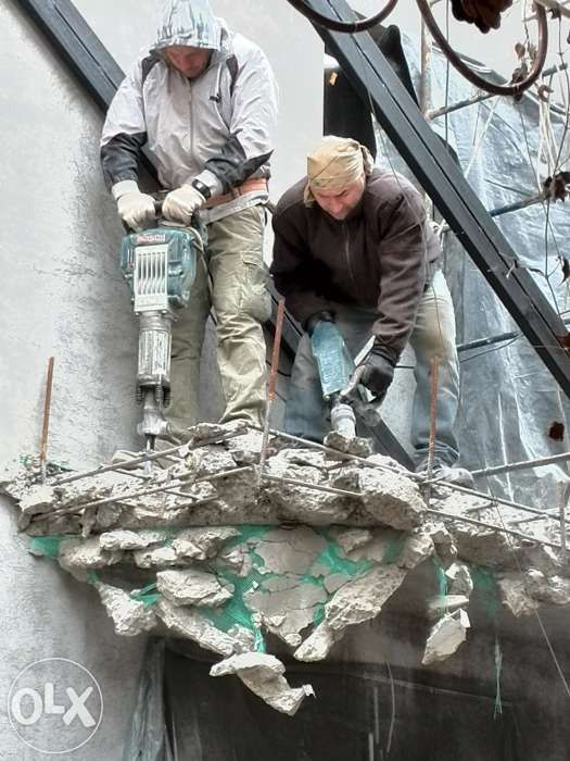 Алмазное сверление отверстий в бетоне резка проемов демонтаж-ные работ