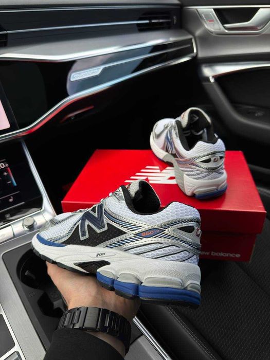 Чоловічі кросівки нью беланс New Balance 860v2 White Silver Navy 41-45