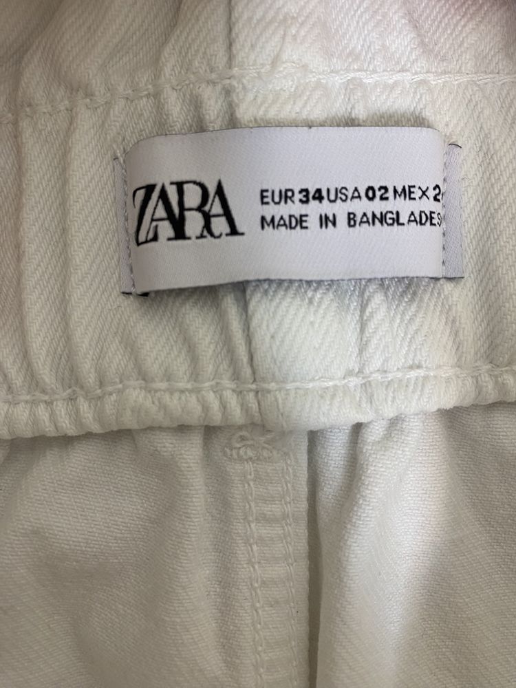 Продам шорты от Zara в белом цвете в размере 34