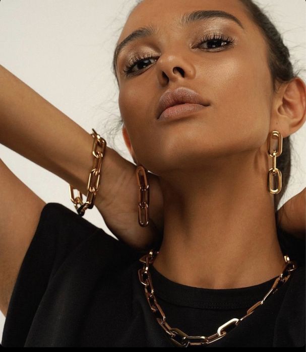 Набір, комплект біжутерії: сережки, кольє, браслет