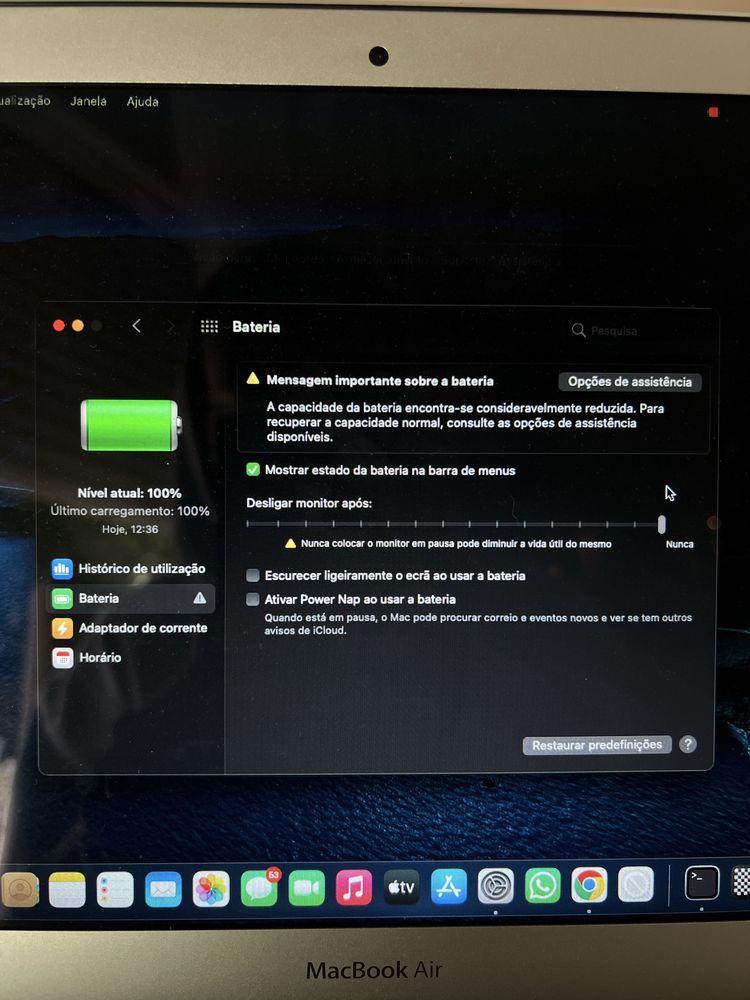 MacBook Air 13” (2014) - i5 | 4GB RAM | SSD Rápido | Bom Estado