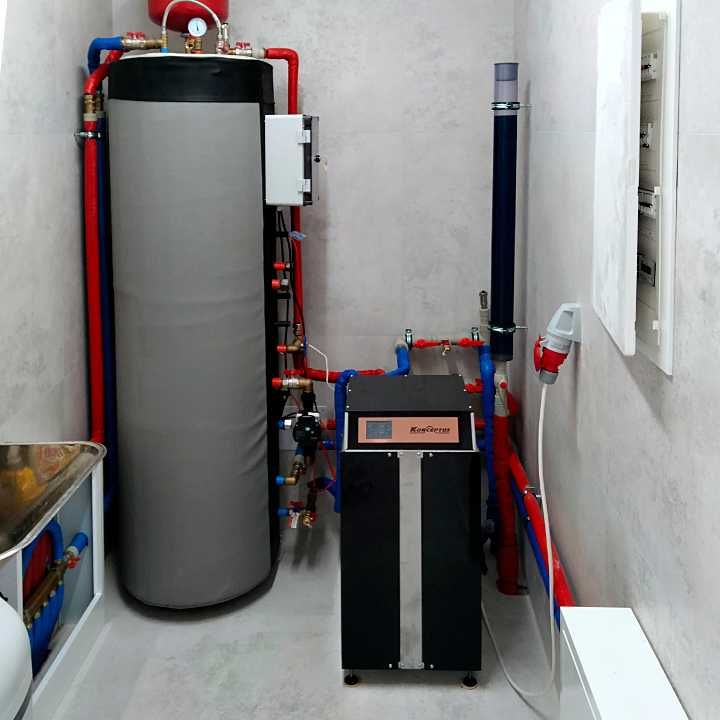 Gruntowa pompa ciepła KONCEPTUS 8,4kW - kompletna instalacja
