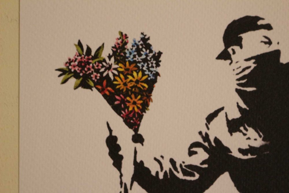 Banksy Litografia Numerada e Assinada a lápis pelo Artista 50x35 cm