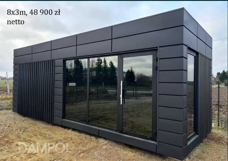 Gotowy pawilon kontener 700cmx300cm 7mx3m usługowy/biurowy/handlowy
