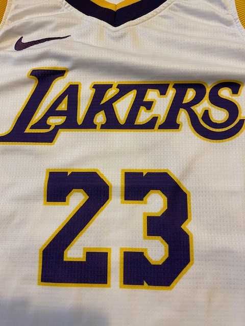 Koszulka koszykarska Los Angeles Lakers LeBron James Nike S
