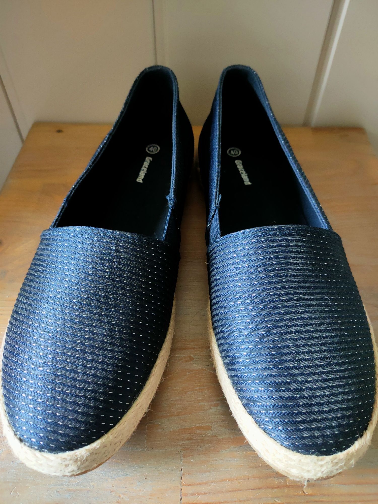 Granatowe Espadryle/ Graceland/ size 40