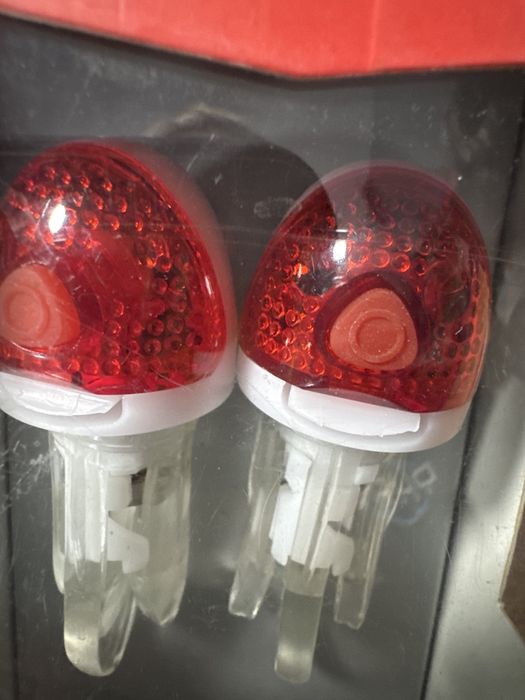 Torch lampki do prostej kierownicy  biała i czerwona