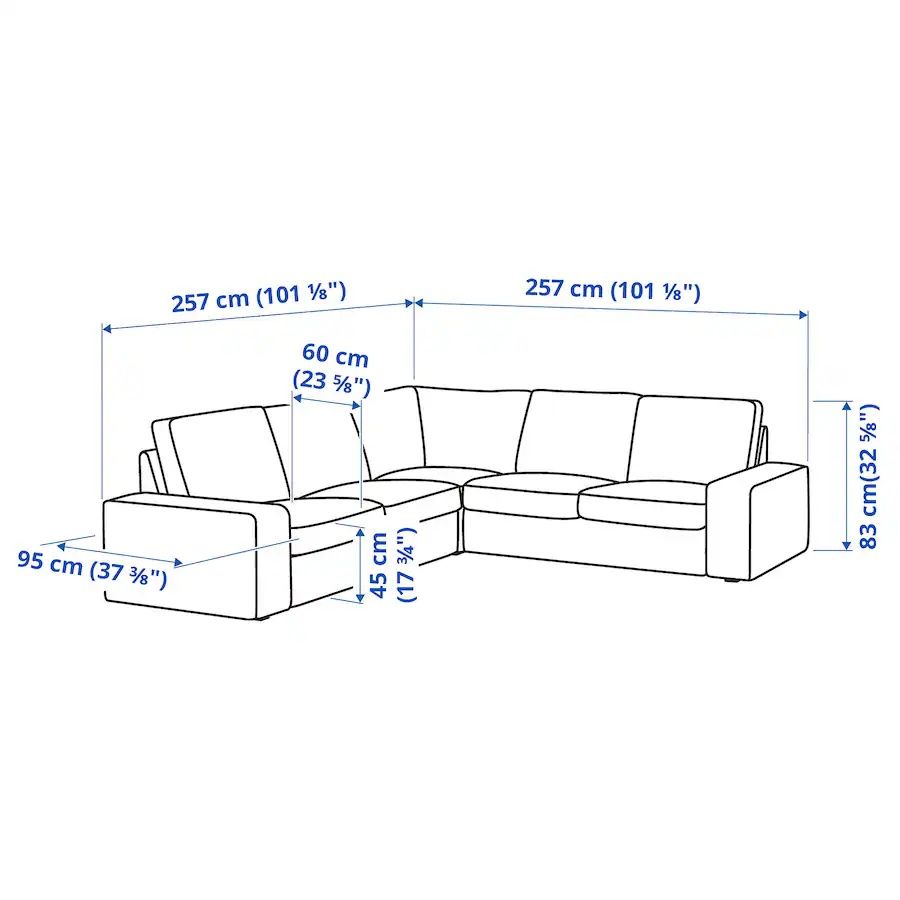 Narożnik KIVIK Ikea, duży, 4-osobowy