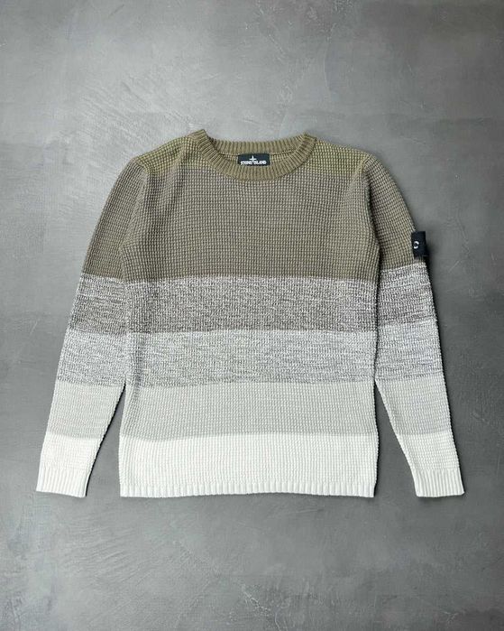 Светр STONE ISLAND 507A4 Gradient Knit Sweater Shadow Project Olive