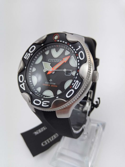 Японские дайверы 200м Citizen Eco-Drive BN0230-04E часы спецсерия Orca