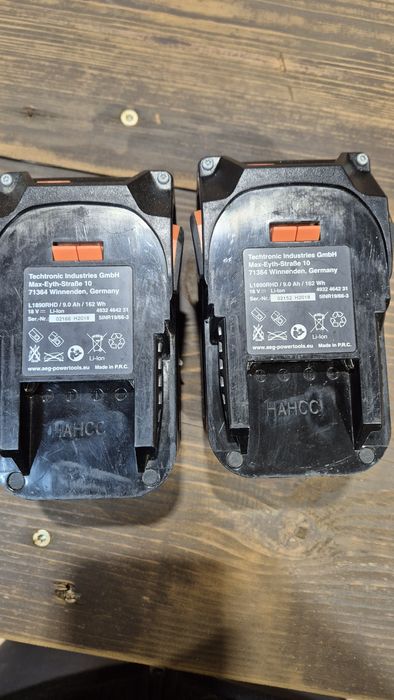 AEG akumulatory 18v 9ah