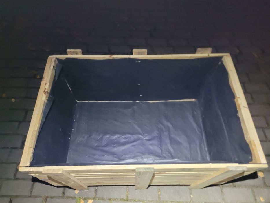 Skrzynia drewniana paka solidna kwietnik  podwyższona grządka doniczka