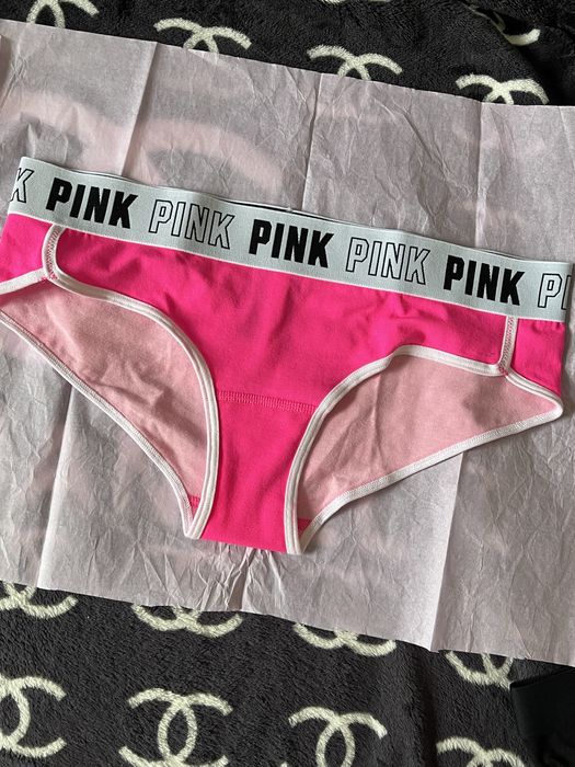 Трусики Victoria's Secret Pink з камінцями M L XL
