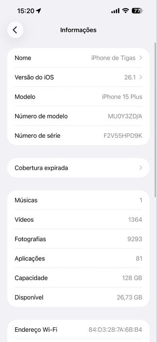 Iphone 15 PLUS 128 GB