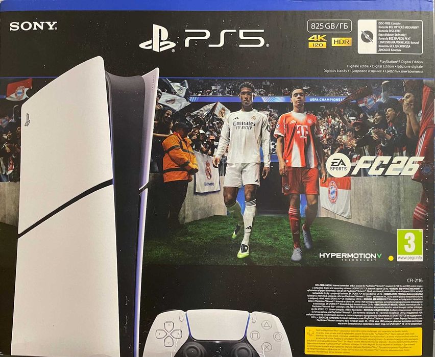 NOWA Konsola SONY PlayStation 5 Digital Slim Edition + FC26 (klucz)