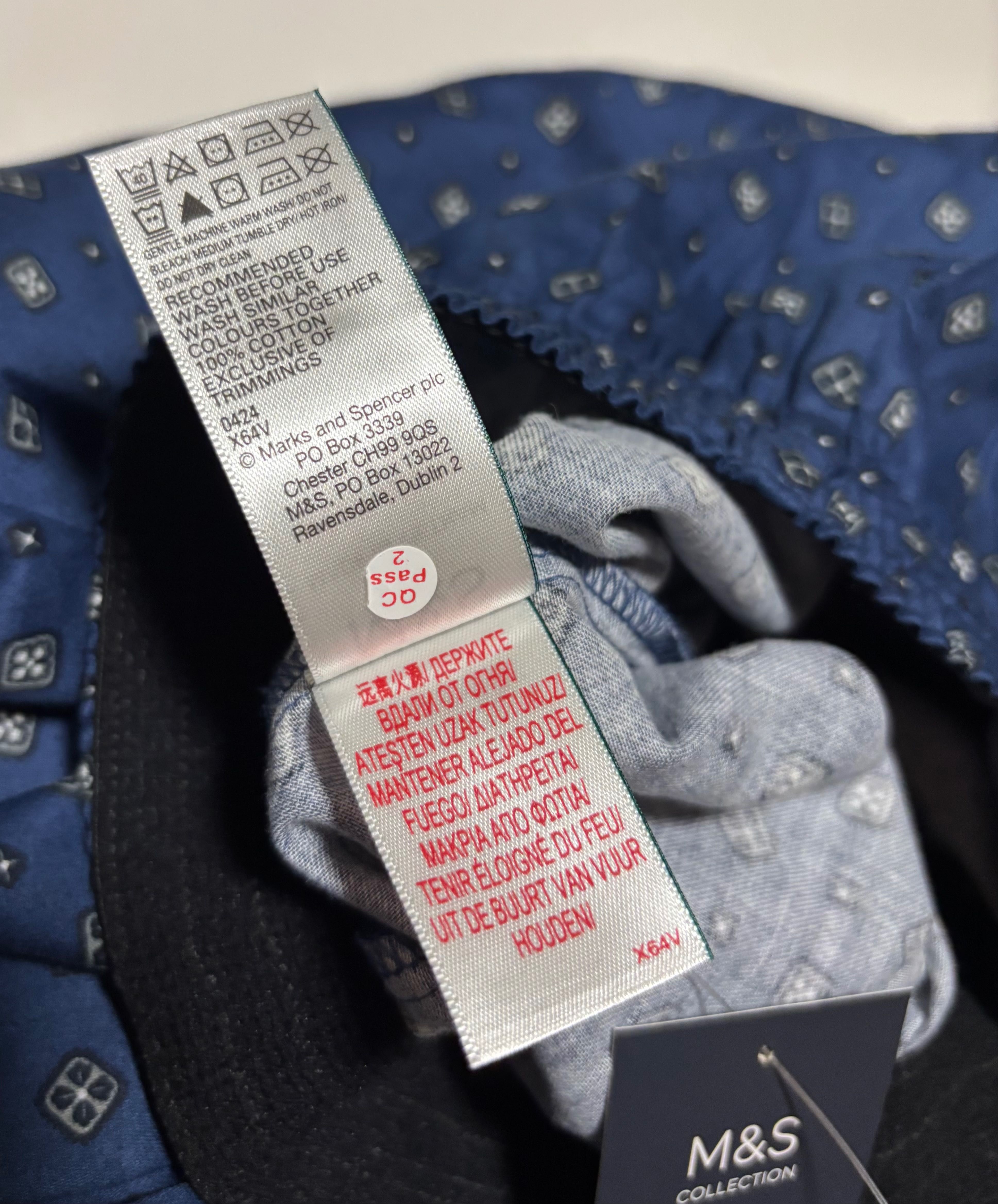 Marks & Spencer S M Хлопковые Мужские пижамные штаны s пижама спенсер