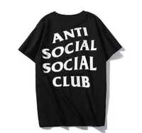 Мужские футболки ASSC Чорна футболка Anti Social Social Club унисекс