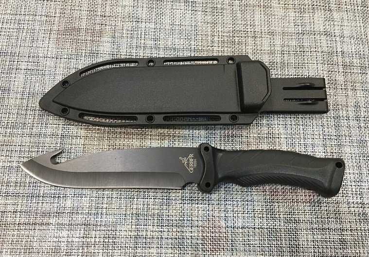 Нож тактический Gerber 30.5 см / 16.5 см пластиковые ножны чёрный
