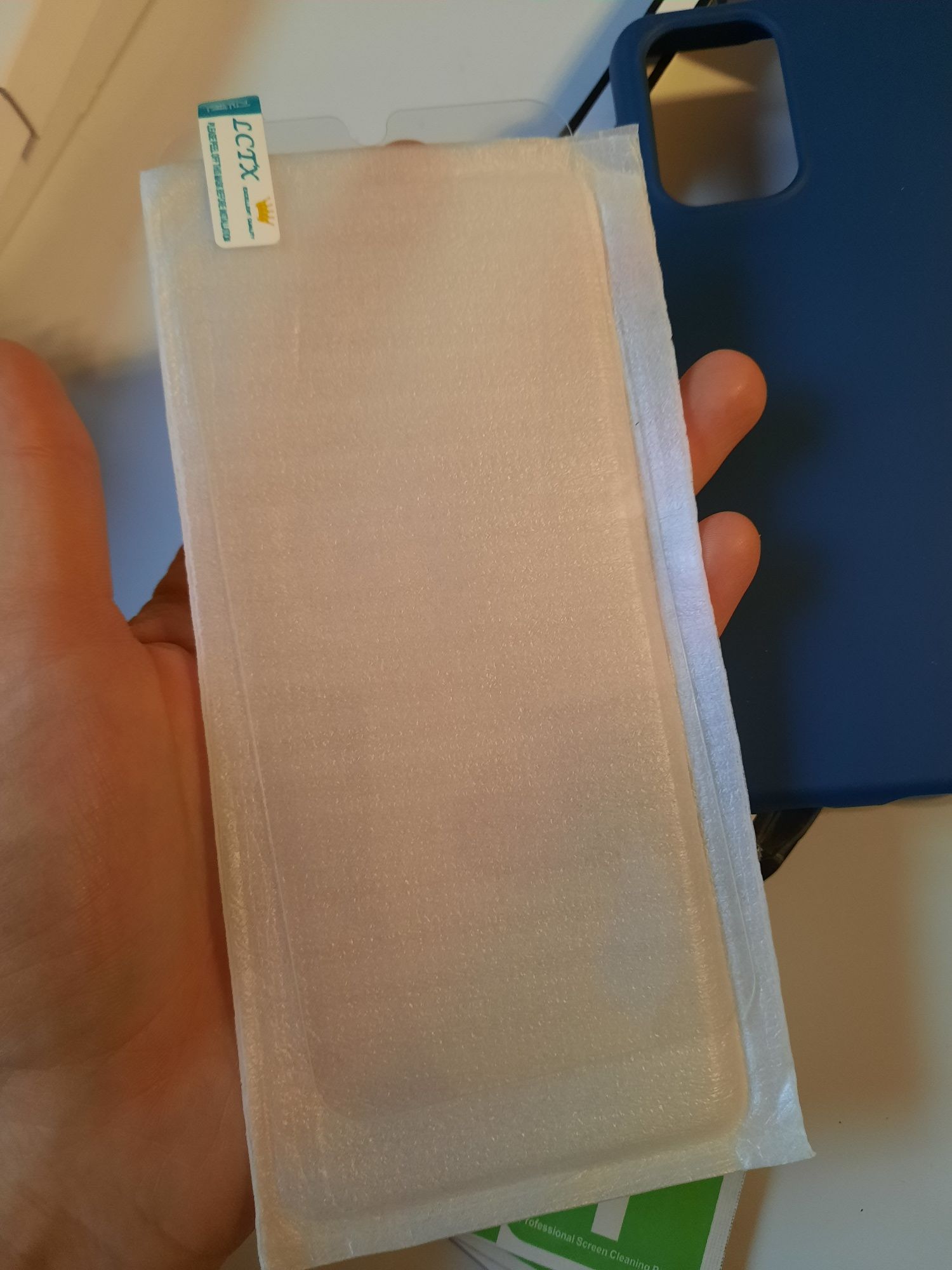 Etui na Samsung m32 5g / a32 5g z mikrofibrą ze szkłem na wyświetlacz