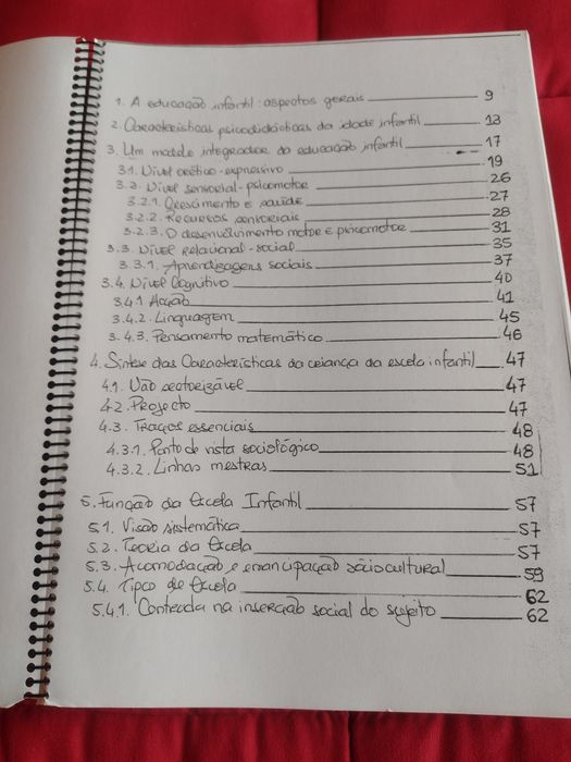 Livro "Didáctica da educação infantil", de Zabalza, com encadernação